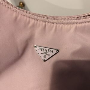 Prada hobo tessuto mini pink bag